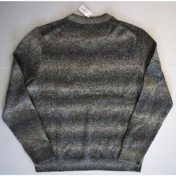 Banana Republic 734483-031 Men’s Sz L Gray Gradient Crew Neck Wool Blend Sweater - Picture 2 of 8
